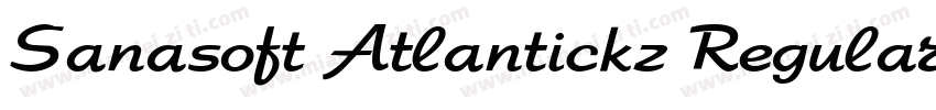 Sanasoft Atlantickz Regular字体转换